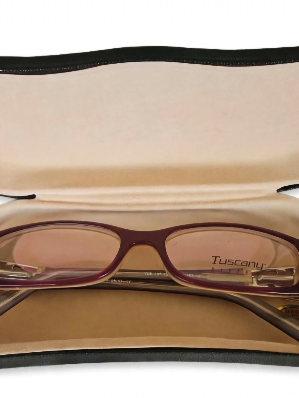 Tuscany Eyewear TUS-437-12 Burgundy Rhinestone Glasses Frame 52-16-140 with Case